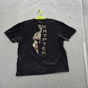 Kryptek Men Shirt 2XL/2TG Black Graphic Short Sleeve
